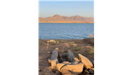 نمایان شدن گورهای باستانی در دریاچه دوکان اقلیم کردستان + عکس