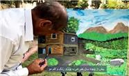 نمایش آثار یک هنرمند آماتور نقاشی در سلیمانیه + فیلم