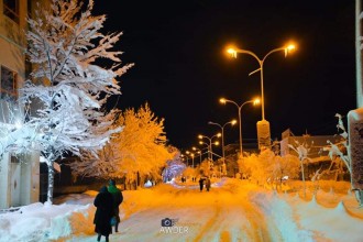عکس های زیبای شهر پنجوین در زمستان